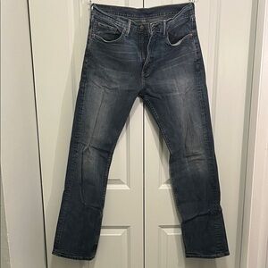 Men's Levi 505 Blue Regular Fit / Straight Leg Jeans (#10)